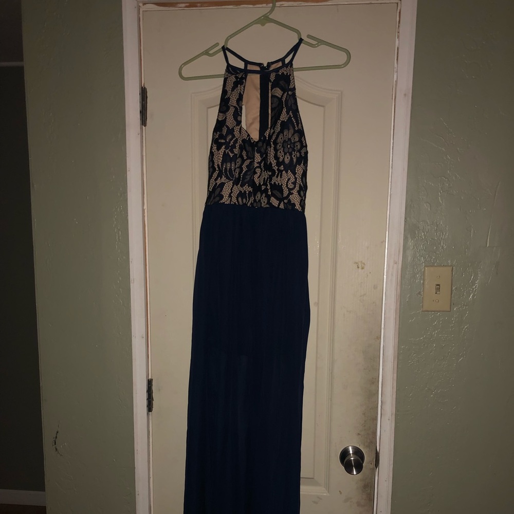 Long Navy Blue Dress